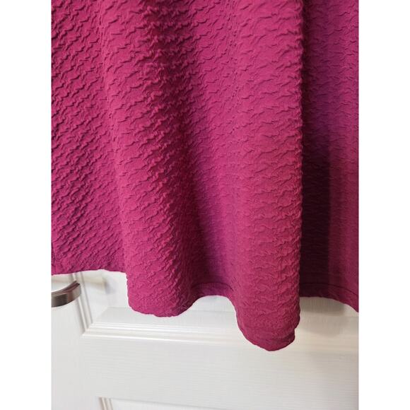 Papermoon Stitch Fix Sleeveless Fit Flare Textured Pink Cutout Mini Dress Large - Picture 12 of 12